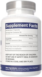 VitaCosmoX non-GMO gluten free max strength dietary supplement bottle side panel view