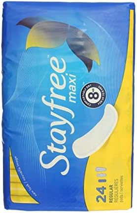 Stayfree wingless regular pads for women showing four wall protection technology.