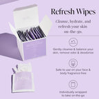 Beia Refresh Wipes pack of 15 vegan body and face wipes