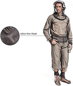 Full body insect protection suit packed into lightweight carrying bag