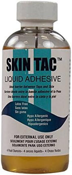 Hypoallergenic Skin Tac Liquid Barrier bottle with applicator cap for medical device security