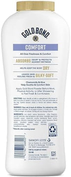 Authentic Gold Bond Comfort body powder packaging for Indian consumers