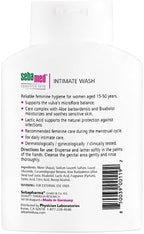 Sebamed pH 3.8 intimate wash bottle for sensitive skin protection