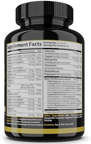 Rainbow Nutrients brain booster capsules capsule size and serving size demonstration