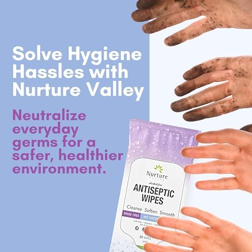 Nurture XL Antibacterial Body & Hand Wipes | Alcohol-Free Antiseptic Wet Sanitizer Towelettes for Germ Removal, Disinfecting Skin, Sanitizing Hands |Cleaning Cloths | Adults & Baby | Thick & Strong - Image 3
