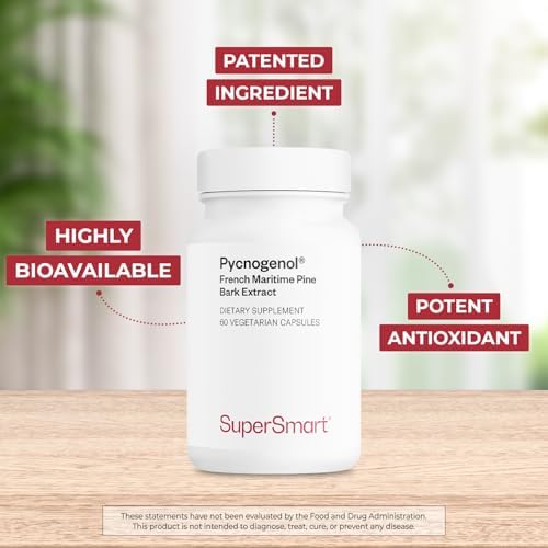 Supersmart Pycnogenol premium antioxidant pine bark extract clean label details