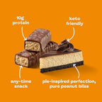 think! Delight Protein Bars, Chocolate Peanut Butter Pie, Low Sugar & Low Carb Gluten-Free Snack, Keto Friendly Snacks, 12 Count (Packaging May Vary) - Image 6
