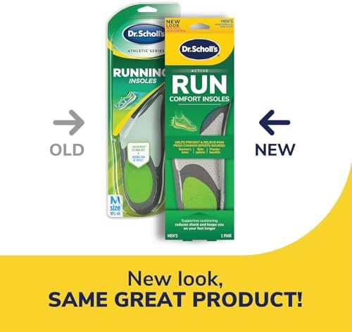 Dr. Scholl's Athletic Series packaging for Men's running insoles.