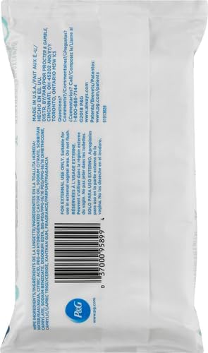 Always 32 count feminine wipes resealable packaging for travel