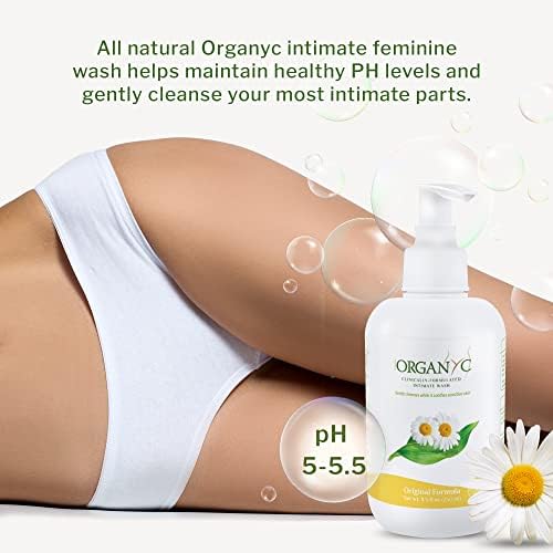 Chamomile and calendula infused organic feminine wash ingredients labels