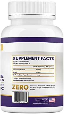 Gluten free and non GMO authentic USA imported dietary supplement label detail.