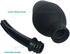 Close up of the smooth rounded tip nozzle of the Abyclean enema bulb