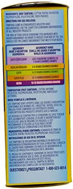 Tampax Regular 20  packaging showing LeakGuard skirt feature