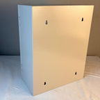 Everest's Toys emergency AED box installed on office wall