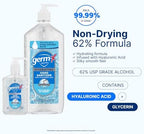Germ-X Hydrating Hand Sanitizer, with Hyaluronic Acid, 8 FL Oz (Pack of 6), No Rinse Formula, Sanitizing Liquid Gel for All Skin Types, Formulated without Parabens, Phthalates & Dyes - Image 5
