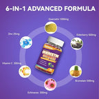 Gelatin-free quercetin 1000mg chewable wellness gummies for seasonal allergy relief