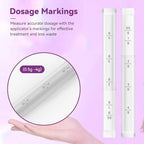 Individually wrapped disposable vaginal applicators for travel hygiene.