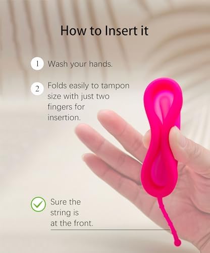 Side view of Ginalaia menstrual disc highlighting the flexible rim and soft basin.