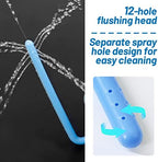 Soft squeezable ostomy pouch washer for personal hygiene care.