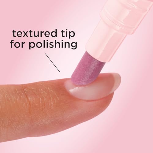 Sally Hansen push and buff ceramic tip polishing away rough skin for salon smooth results.
