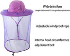 Folded HunterBee beekeeping hat demonstrating packable design