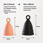 Zeerocup medical grade silicone cups showing the unique pull tab removal system.