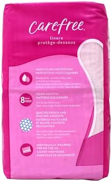 Unscented extra long panty liners for 8 hour odor control and daily protection.
