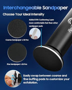 Adjustable speed controller on matte black electric foot file