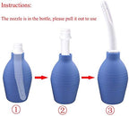 Lancsdom blue enema bulb with removable medical grade nozzle