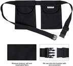 SUCONBE mastectomy surgical drain pouch kit displaying the breathable mesh construction and premium adjustable buckles.