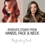 Vanish Cleanup USA imported hair dye cleaning tissues showing product usage directions
