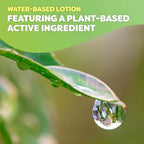 Fragrance free skin friendly insect protection lotion close up