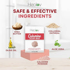 Fragrance free calamine soap bar for chicken pox and rash relief