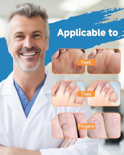 MQFORU foot care kit components arranged neatly to demonstrate proper application steps for toe corn removal