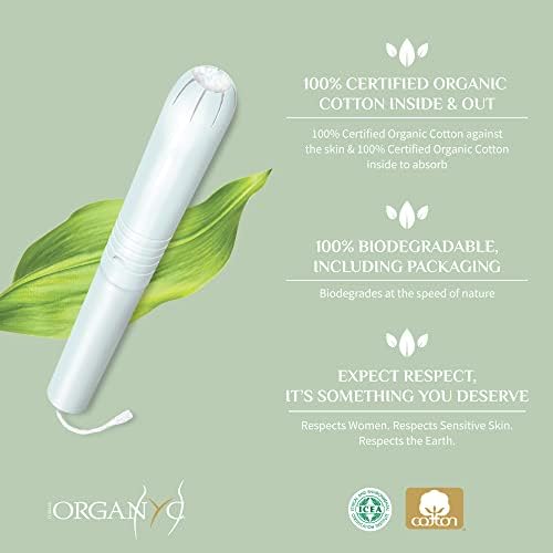 Authentic USA imported Organyc 16 count pack showing organic certification labels.