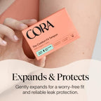 Eco-friendly Cora digital insertion tampons without plastic applicators