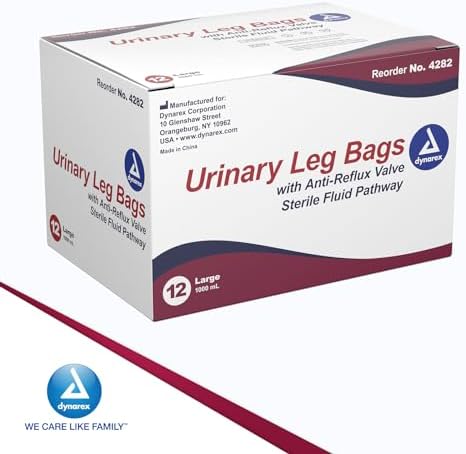 Packaging box of Dynarex item 4282 showing product technical specifications and latex free symbol