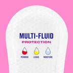 Side view of Carefree 54 count box highlighting the 8-hour odor control feature.