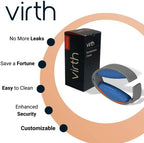 Virth male urinary clamp with three adjustable size settings