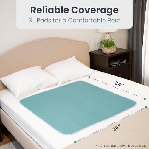 Side profile of folded Pelegon heavy absorbency bed pads