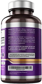High quality USA imported dietary supplement container resting on a clean studio display surface