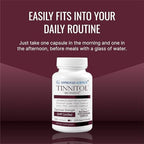 USA manufactured Approved Science Tinnitol advanced cellular hearing support capsules container.