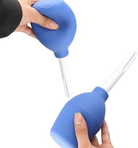 Imported USA skincare and personal care enema bulb in blue