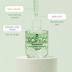 Nail drying liquid providing assistance with fresh nail paint and color maintenance