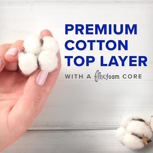 Side view of Always FlexFoam pads showing the thin flexible core technology.