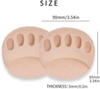 Close up of the reusable and washable cotton material of SooGree foot pads.
