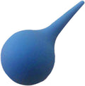 Healifty Ear Washing Ball front view of blue rubber bulb syringe for earwax removal.