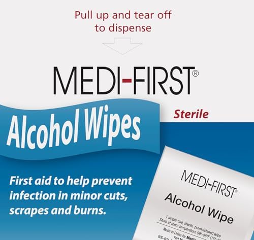 Medique 22150 antiseptic towelettes in tamper-evident packaging