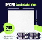 MedStar USA imported adult personal care wipes full bundle containing two hundred total washcloths.