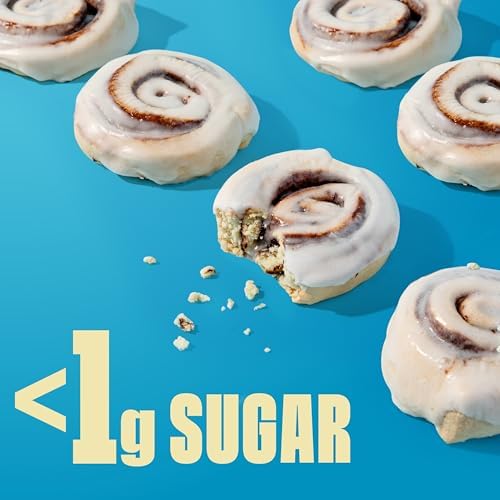 Legendary Foods Cinnamon Roll 22g Protein Bars – Gluten-Free, Low Carb Meal Option – Sweet Zero Sugar Snack, Keto-Friendly – 10-Pack High Protein Pre- or Post-Workout Nutrition Bars - Image 5